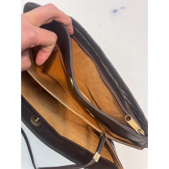 Women's Vintage La Belle Brown Snakeskin Clutch Small - Picture 5 of 15